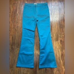 Zenana Teal Flare Jeans Trousers